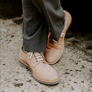 Barney’s New York Men’s Blush Suede Oxfords Shoes